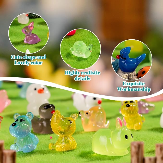 300pcs Mini Resin Animals Many Styles Variety Tiny Animals Figures Miniature - Image 4