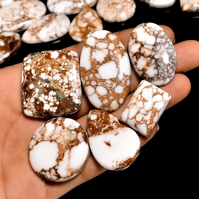 Natural Loose Gemstone 5 Piece Cabochons Lot Jewelry Making Loose Gemstone - Image 3