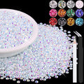 8000PCS 3mm Resin Jelly Rhinestones in Bulk, Bedazzling Flatback Crystals by BELLEBOOST