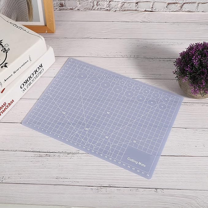 Translucent Cutting Mat, See Through Self Healing Cutting Mat, Non Slip Gridded - Image 7