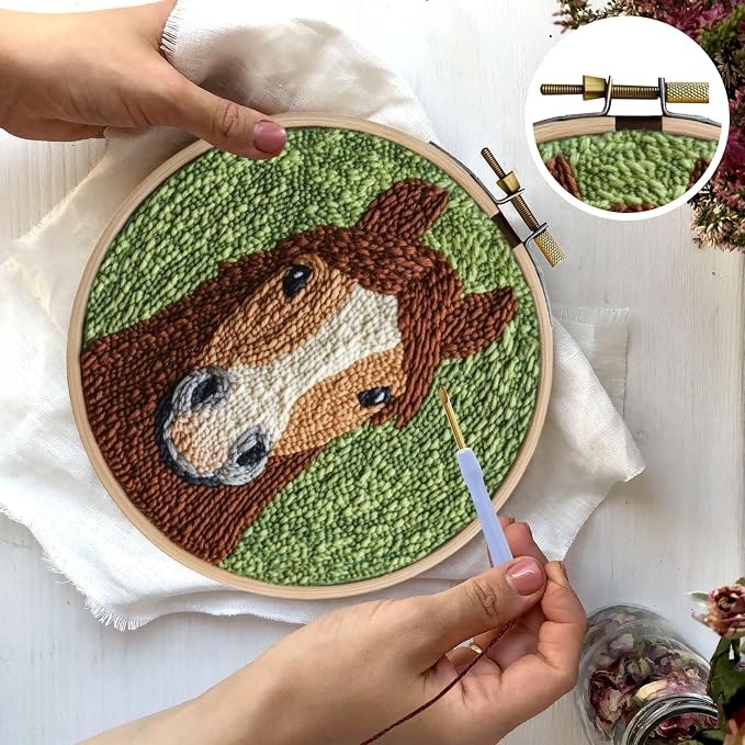 RUIQLXHANG Punch Needle Kits Adults Beginner, Cute Cartoon Highland Cow - Image 5