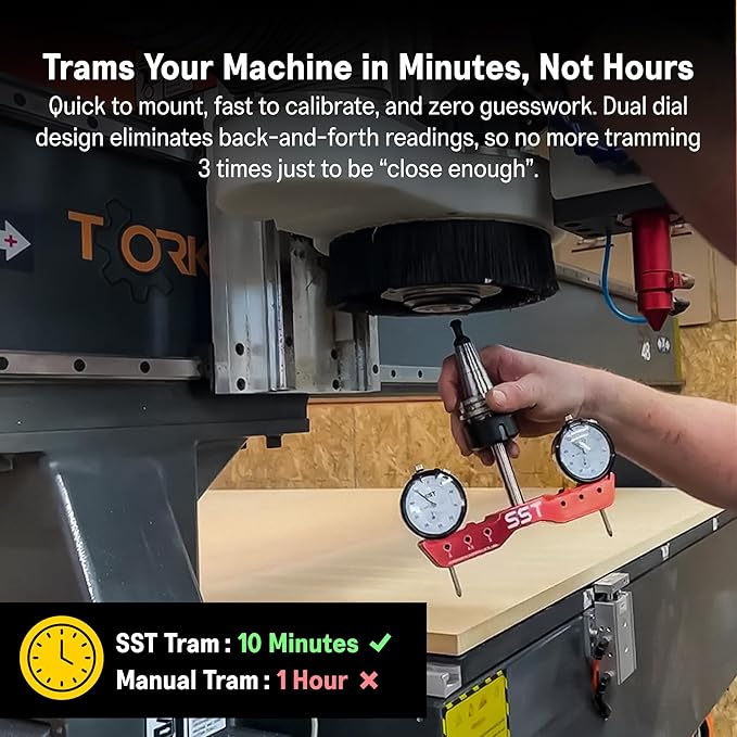 SST – Mill & Lathe Tramming System Bundle – Regular + Mini - Tram, Align & Square for Machine Calibration - Precise & Powerful - Designed in the USA