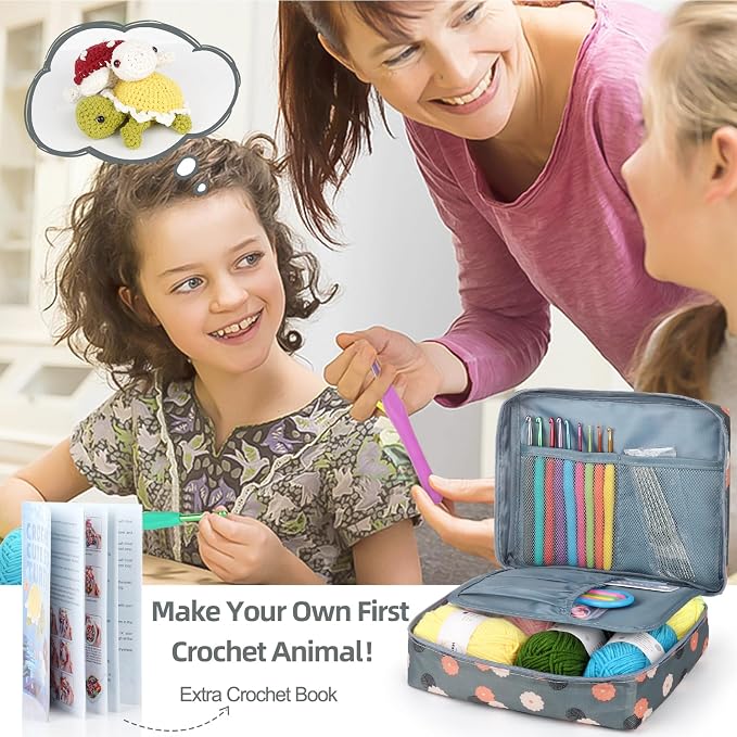Katech Beginner Yarn for Crocheting and Knitting-Crochet Yarn Kit for - Image 4