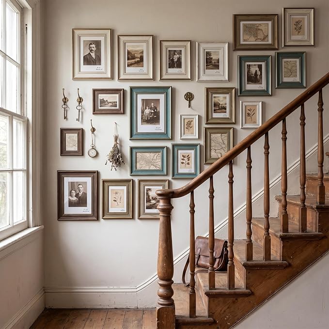 Kathfly 20 Pack Vintage Picture Frames - Image 6