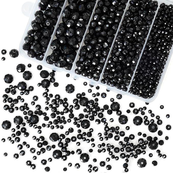 800Pcs 4/6/8/10mm Round Crystal Glass Beads by Laopottbeads