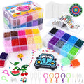 Fuse Beads Kit 24 Colors Melting Beads 21000 Pcs 5mm Beads by QUEFE
