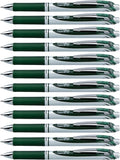 Pentel EnerGel RTX Retractable Liquid Gel Ink Pen, Medium line, Forest Green Ink by PentelofAmerica