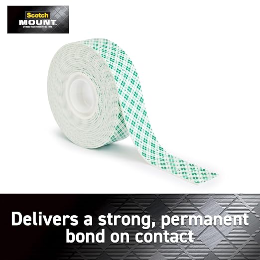 Scotch-Mount Indoor Double-Sided Mounting White Tape, 1 in x 125 in, Features - Image 2