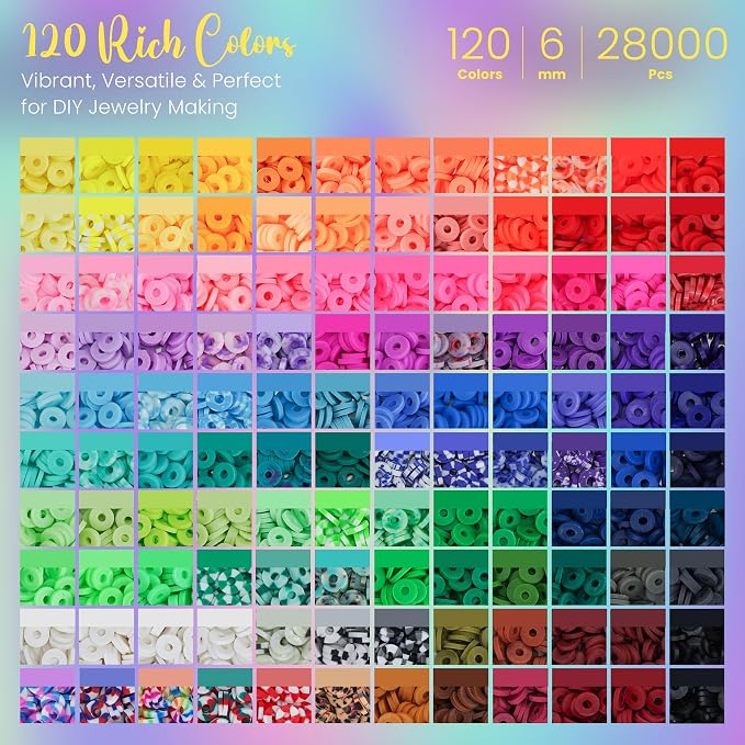 Sunlode 30, Beads for Bracelets 6 Boxes Bead for Jewelry Making Kit Friendship - Image 6