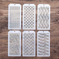 DIY Decorative Wave Stencil Template by SLGIFT
