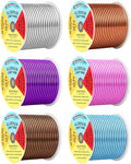 Mandala Crafts 10 GA Blue Pink Brown Assorted Anodized Aluminum Craft Wire | by MandalaCrafts