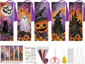 Paintcolor 6 Pc Halloween Cross Stitch Bookmark Kit by Paintcolordiamondpainting