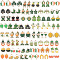 SANNIX 110Pcs 55 Pairs St. Patrick's Day Charms St. Patrick's Shamrock Charms by SANNIX