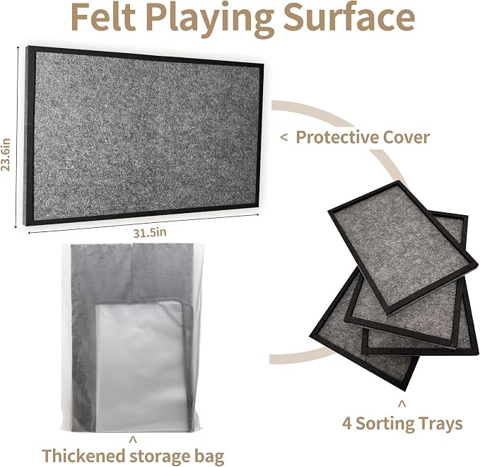 2000 Pieces Puzzle Board, 45.7x30.7 Felt Puzzle Storage Mat | Features a - Image 6