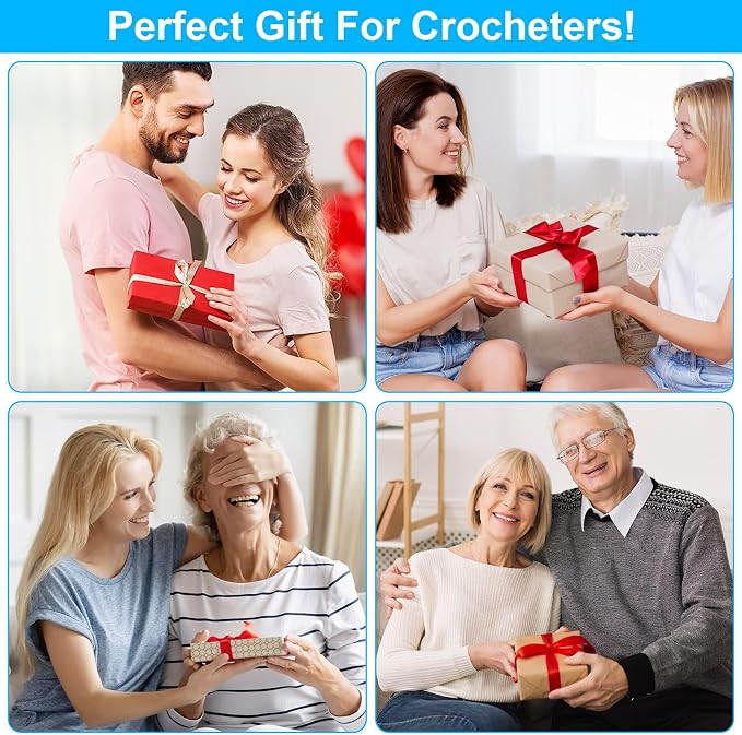 MECHEER Crochet Hooks 12 Sizes Crochet Hook Set, 51 Pack Yarn Crochet Kit - Image 7