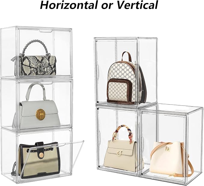 Attelite Clear Acrylic Display Case, Display Storage Box Countertop - Image 3