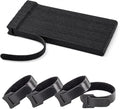 80pcs 8 Inch Cable Ties Reusable Black Hook and Loop Cord Ties by NAYZWOK