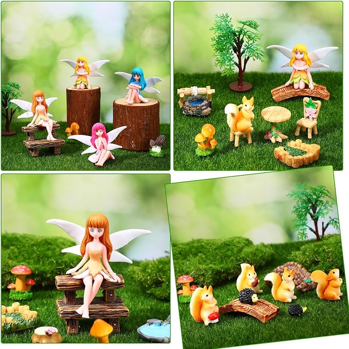 25Pcs Fairy Garden Accessories, Miniature Garden Ornaments Landscape - Image 3