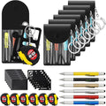 24 Pcs Mini Tape Screwdriver Keychain Set Christmas Men Gifts Bulk Adult Party Favors Multitool Pen Card Tool Measuring Keychains Stocking Christmas Stuffers for Men Dad (Multicolor)