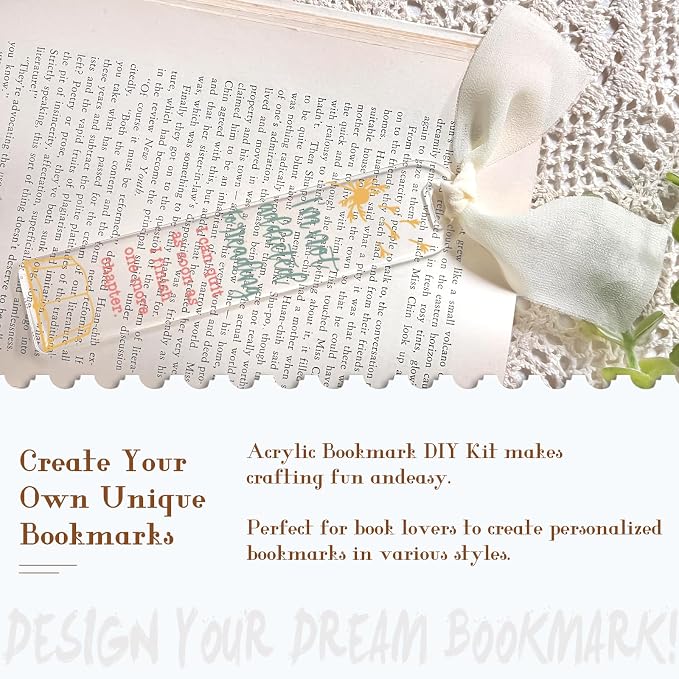Dazoratix Floral Acrylic Bookmark Blanks - Image 5