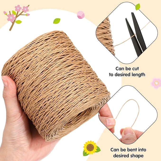 Syhood 1345 Feet Floral Vine Bind Wire Rustic Wrapping Wire - Image 3