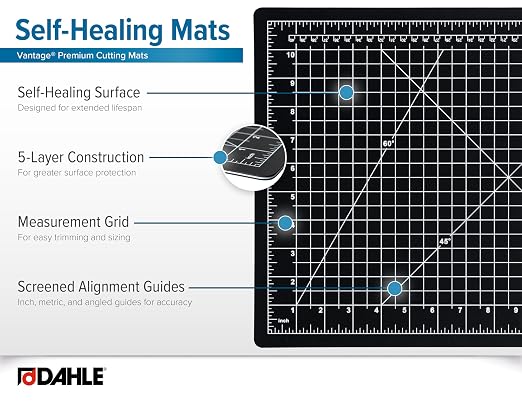 Dahle Vantage 10670 Premium Self-Healing Cutting Mat, 1/2" Grid, 5 Layers - Image 4