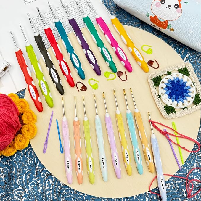 Mdoker 18 Sizes Ergonomic Crochet Hook Set - Image 6