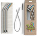 Softy Straws Premium Reusable Stainless Steel Drinking Straws by SoftyStraws