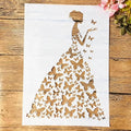 TIAMECH A4 Reusable Wedding Bride Stencil by TIAMECH