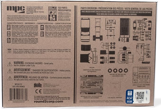 MPC 1980 Ford Bronco 1:25 Scale Model Kit - Image 10