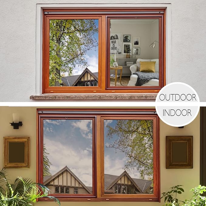 HIDBEA One Way Privacy Window Film, Daytime Mirror Reflective Heat Control UV - Image 7