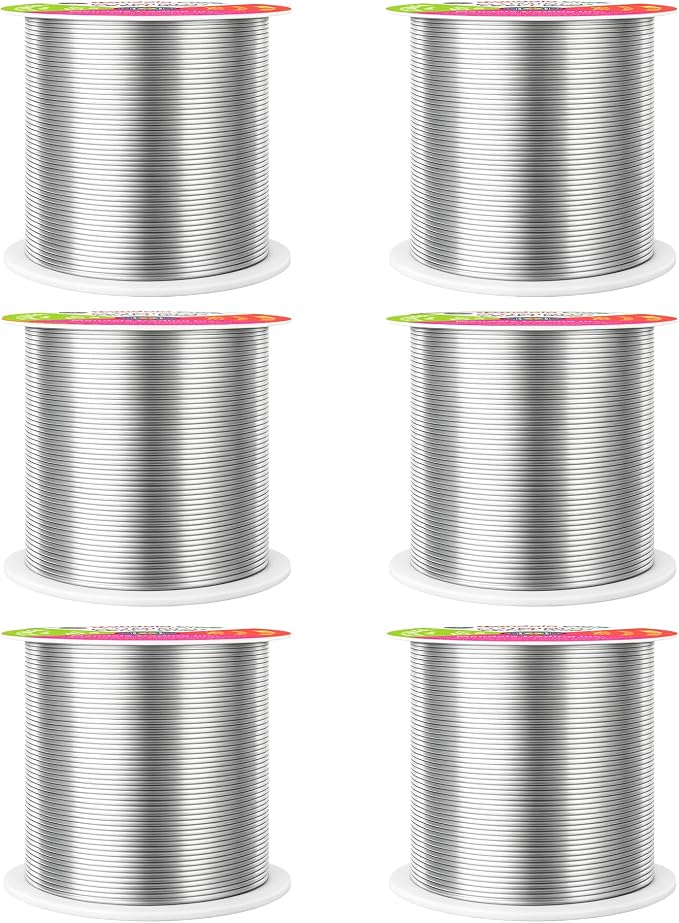 Mandala Crafts 22 Gauge Silver Tone Combo Anodized Aluminum Craft Wire | 450 FT - Image 2