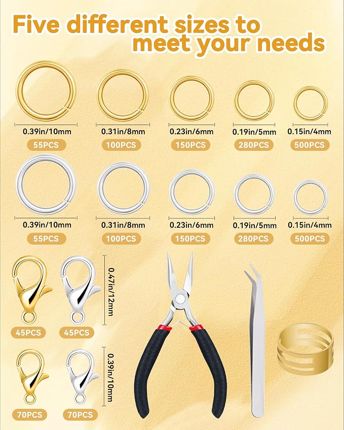 FIVEIZERO 2400pcs Jump Rings Kit - Image 2