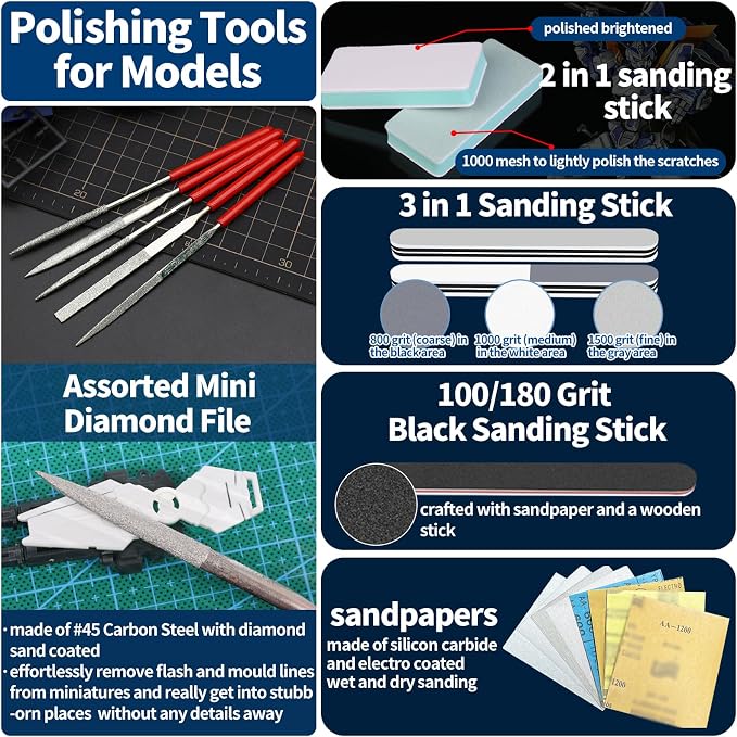 78Pcs Professional Gundam Model Tools Kit Hobby Building Tools - Image 6