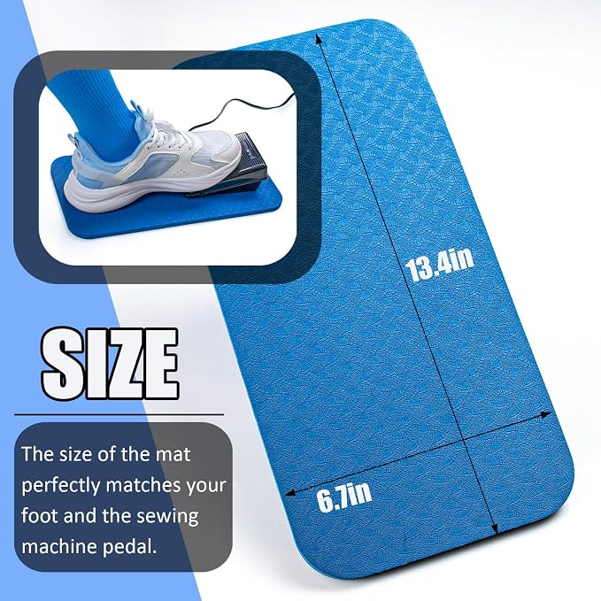 JINUPHION Sewing Machine Pedal Mat, No Slip Mat - Image 5