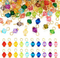 Cheriswelry 100Pcs Faceted Bicone Charms Acrylic Bicone Dangle Earring Charms by Cheriswelry