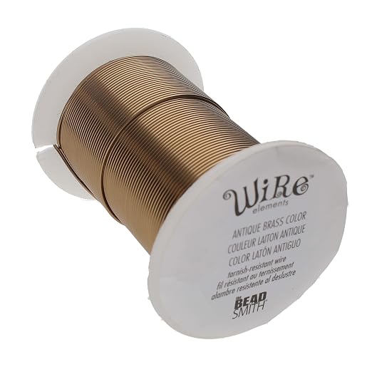 The Beadsmith Wire Elements 20-Gauge Lacquered Tarnish-Resistant Copper Wire by TheBeadsmith