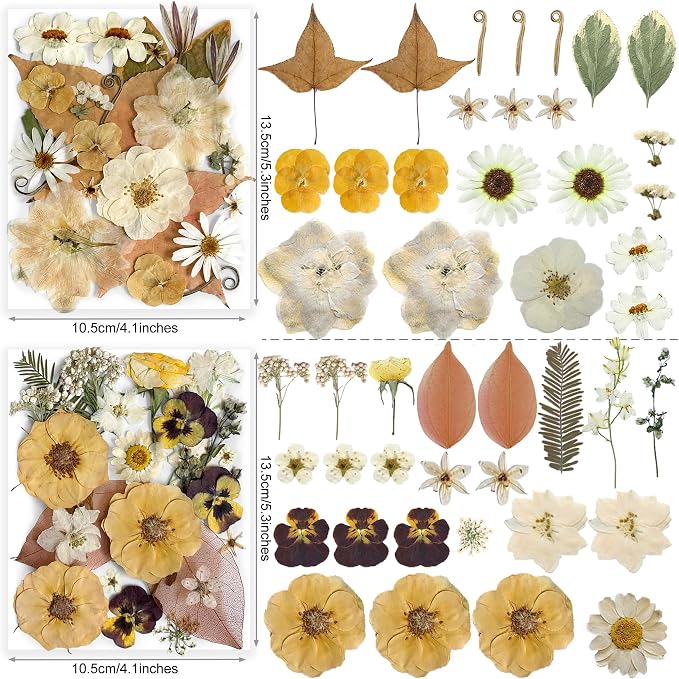 148PCS Dried Pressed Flowers for Resin Craft - Image 4