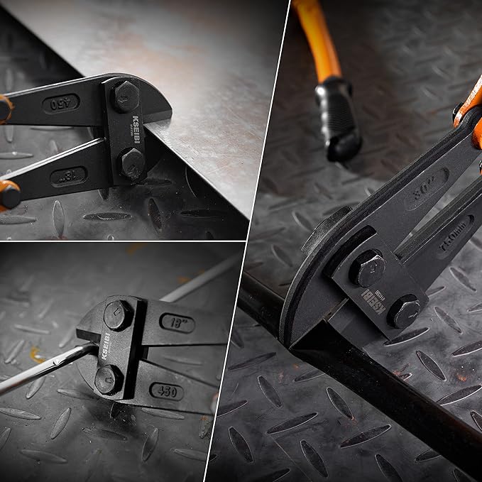 KSEIBI 141590 Heavy-Duty Large Bolt Cutter 30" for Cutting Fence, Steel Wire, Chain, Screws, Rivet, Padlock, and Metal Rods with Soft Grip Rubber Ergonomic Handle Cutters