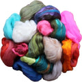 Assorted Merino Roving Ends & Mixed Fiber Waste by LivingDreamsYarn