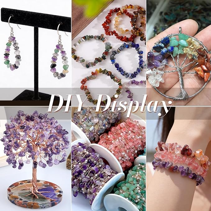 200 Pcs Crystal Chip Beads for Jewelry Making 5-8mm Snowflakes | Natural Chip - Image 4
