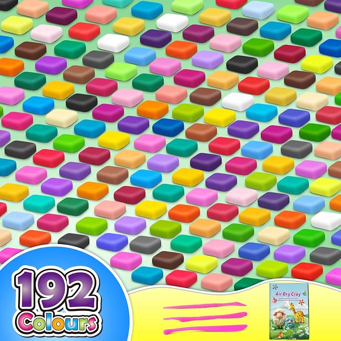 Air Dry Clay 192 Colors, Modeling Magic Clay Set - Image 2