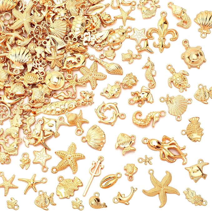 MARFOREVER 120 PCS Summer Beach Charms by MARFOREVER