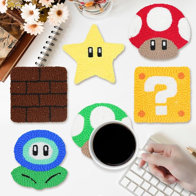 Groodo Punch Needle Coaster Kit, Kids & Adults Good Gift - Image 5