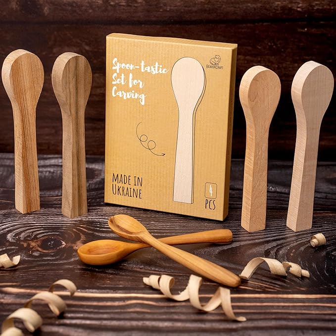 BeaverCraft Wood Carving Spoon Blanks Kit BB3 - Image 3