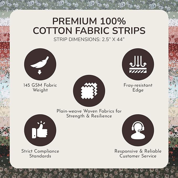 Tinyspool & Co.'s Twirlie Roll 40 Precut Quilting Fabric Strips - Image 5