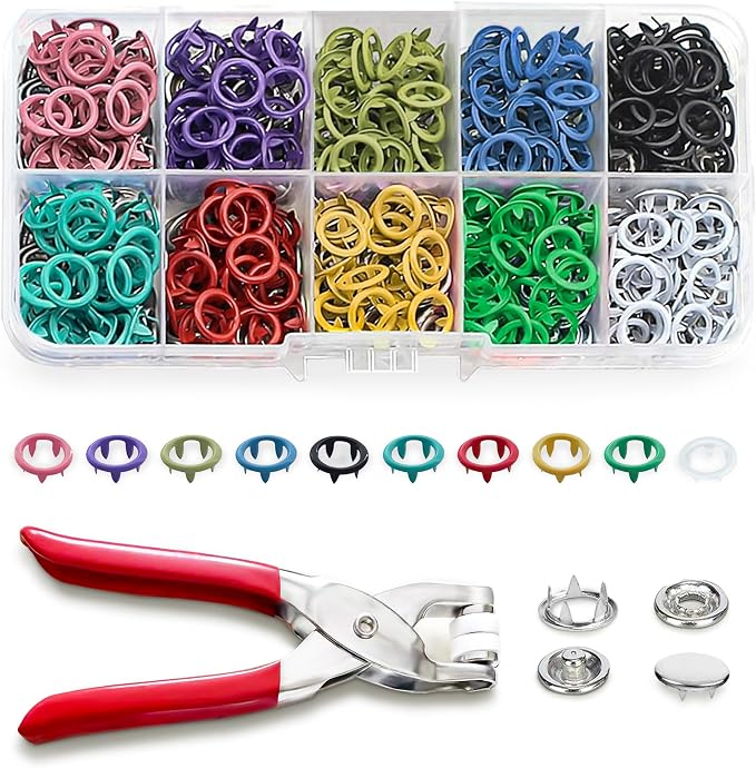 200 Sets Metal Snap Buttons by Unknown