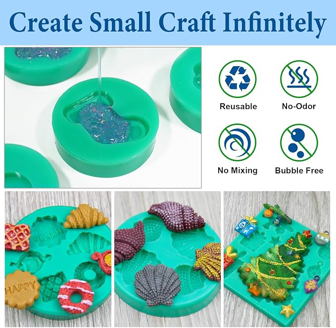 JDiction Reusable Silicone Mold Making Kit, 16oz Remeltable Silicone - Image 4