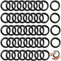 Round Carabiner Clip Bulk 48pcs 1 Inch Colorful Circle Carabiner Key Ring Clips by Cmidy