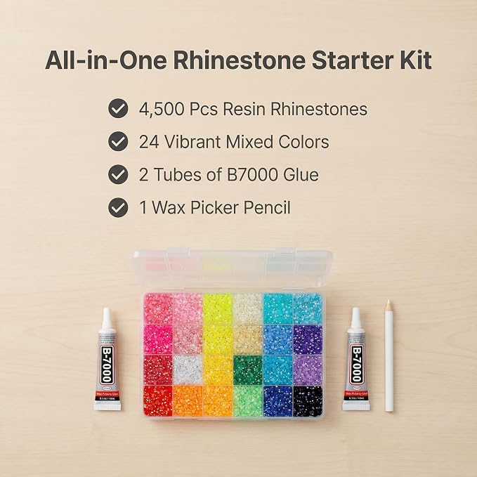 4500PCS 5MM 24 Colors Rhinestones - Image 2